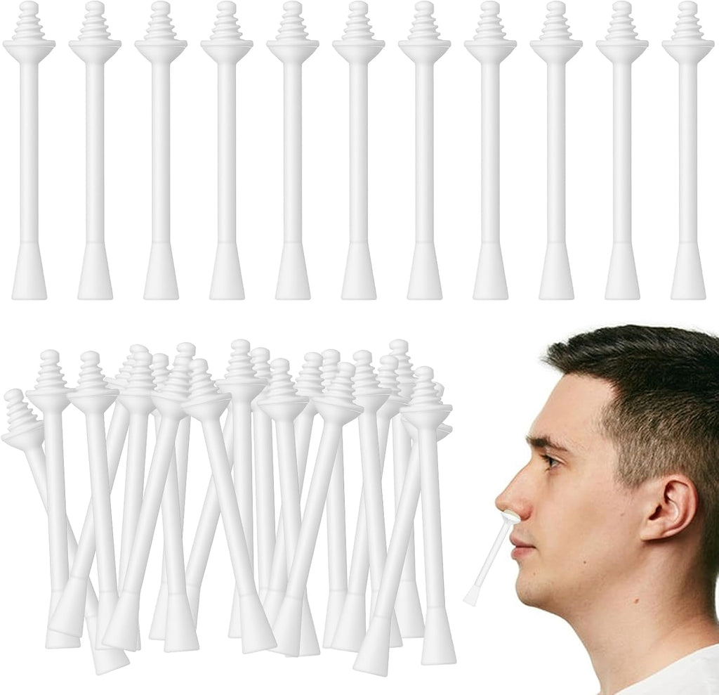 60 Pcs Nose Wax Sticks, Small Nose Waxing Sticks, Plastic Noses Hair Wax Stick, Waxing Applicator Stick Eyebrows Ear Hair Removal for Men Women Cleaning Applicators