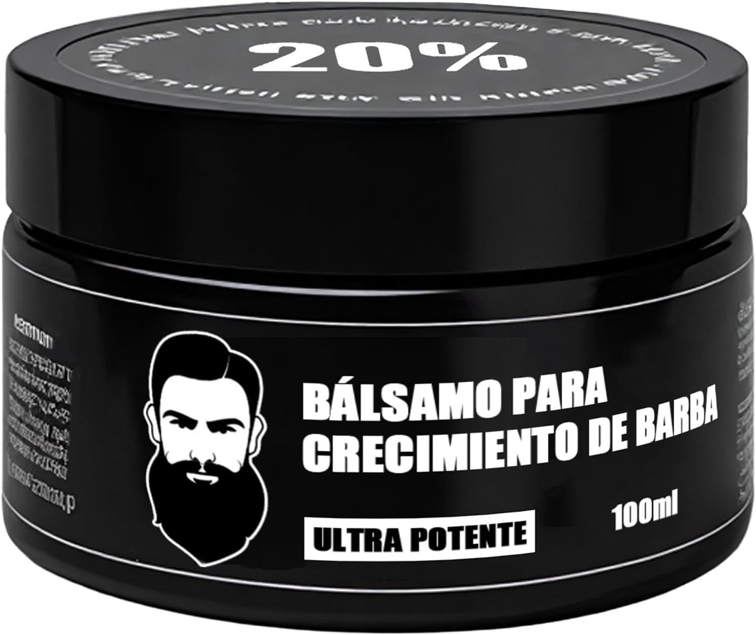Estimulante Para Barba – Bálsamo de Crecimiento Ultra Potente, Beard Stimulating Balm, Moisturizes & Strengthens Beard, 100 ml / 3.5 oz