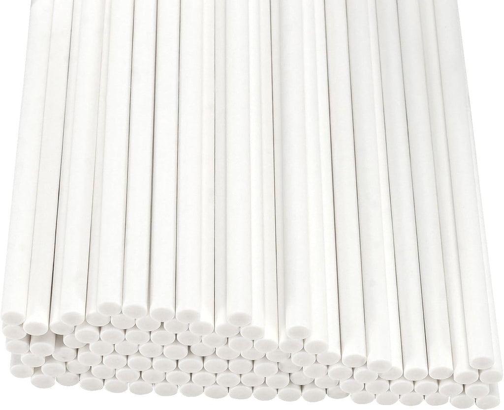 JEUIHAU 2000 PCS 6 Inches Lollypop Sticks,Paper Treat Stick, White Lollypop Sticks, Treat Lollipop Sticks for Candy,Cookie, Cake Pops Chocolate