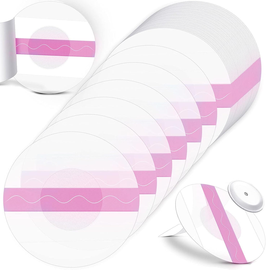 Nuanchu 48 Pcs Waterproof Sensor Covers Compatible with Libre 3 Freestyle Libre 3 Plus, Transparent Cgm Adhesive Patches, Glucose Monitor Protector Long Lasting Without Hole(Pink)