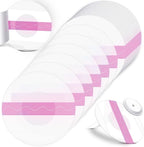 Nuanchu 48 Pcs Waterproof Sensor Covers Compatible with Libre 3 Freestyle Libre 3 Plus, Transparent Cgm Adhesive Patches, Glucose Monitor Protector Long Lasting Without Hole(Pink)