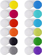 Lasiyanor 12PCS Colorful Contact Lens Case, Contact Lens Immersion Kit, Leak-Proof Packaging, Suitable for Outdoor Mini Contact Lens Case Screw Top