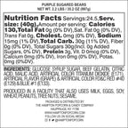 Purple Gummy Bears Sugared, 2.2 Pound Bag, Purple Candy Grape Flavored, The Hampton Popcorn & Candy Company