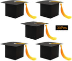 SDKI 30Pcs Graduation Cap Candy Box Graduation Party Supplies 2026 Decorations Graduation Gift Candy Boxes for Graduation Party Favor