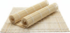 2 Pack Bamboo Sushi Rolling Mat, Sushi Roller Mat for Making Perfect Sushi Roll & Kimbap - Reusable & Beginner Friendly Kitchen Essential (9.5"x9")