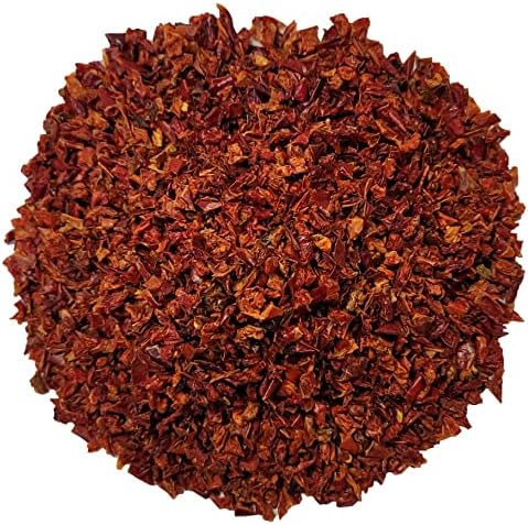 Red BELL Peppers 1 Pound Bulk Bag-Heat Sealed to Maintain Freshness-Crushed & Dried Spice Seasoning