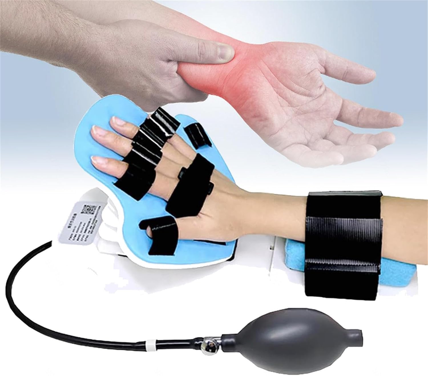 Wrist Rehabilitation Training, Manual Stretching Device with 90° Flexion & 2 Modes (Active/Passive), Wrist Therapy and Injury Recovery