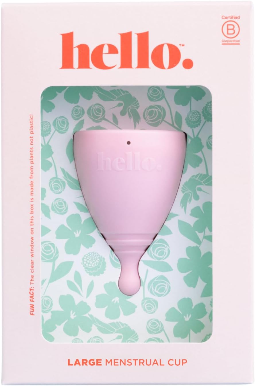 Average Cervix Menstrual Cup | Award Winning Reusable Period Cup Soft Flexible Alternative to Pads & Tampons Sustainable Feminine Hygiene Leak Proof | Holds 29.5ml, 45mm D, 64mm L (Large)