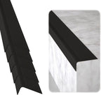 Rubber Bond Stair Edge Protector (Pack of 5) 36x2x1 inch Anti-Slip Stair Corner Trim Rubber Strips - Waterproof Self-Adhesive Staircases for Outdoor & Indoor Uses | Protect Kids & Pets - Black
