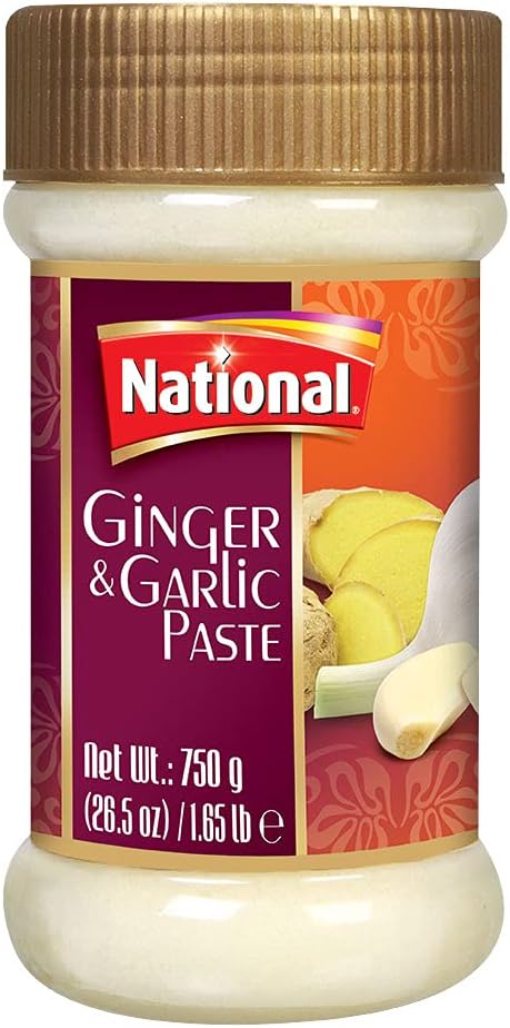 National Foods Ginger & Garlic Paste 28.50 oz (750g) | Freshly Grinded | Traditional South Asian Taste Enhancer | PET Jar