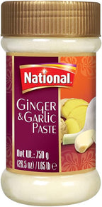 National Foods Ginger & Garlic Paste 28.50 oz (750g) | Freshly Grinded | Traditional South Asian Taste Enhancer | PET Jar