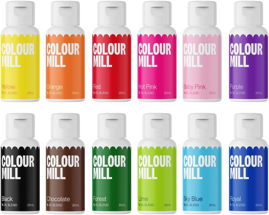 Colour Mill Oil-Based Food Coloring, 20 Milliliters (Kickstarter 12 Pack)