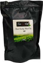 Tea4U Orange Pekoe (OP) Loose Ceylon Black Tea - Ideal Quality from Sri Lanka's Handpicked Leaves for Authentic Flavor and Freshness - 200g Pouch