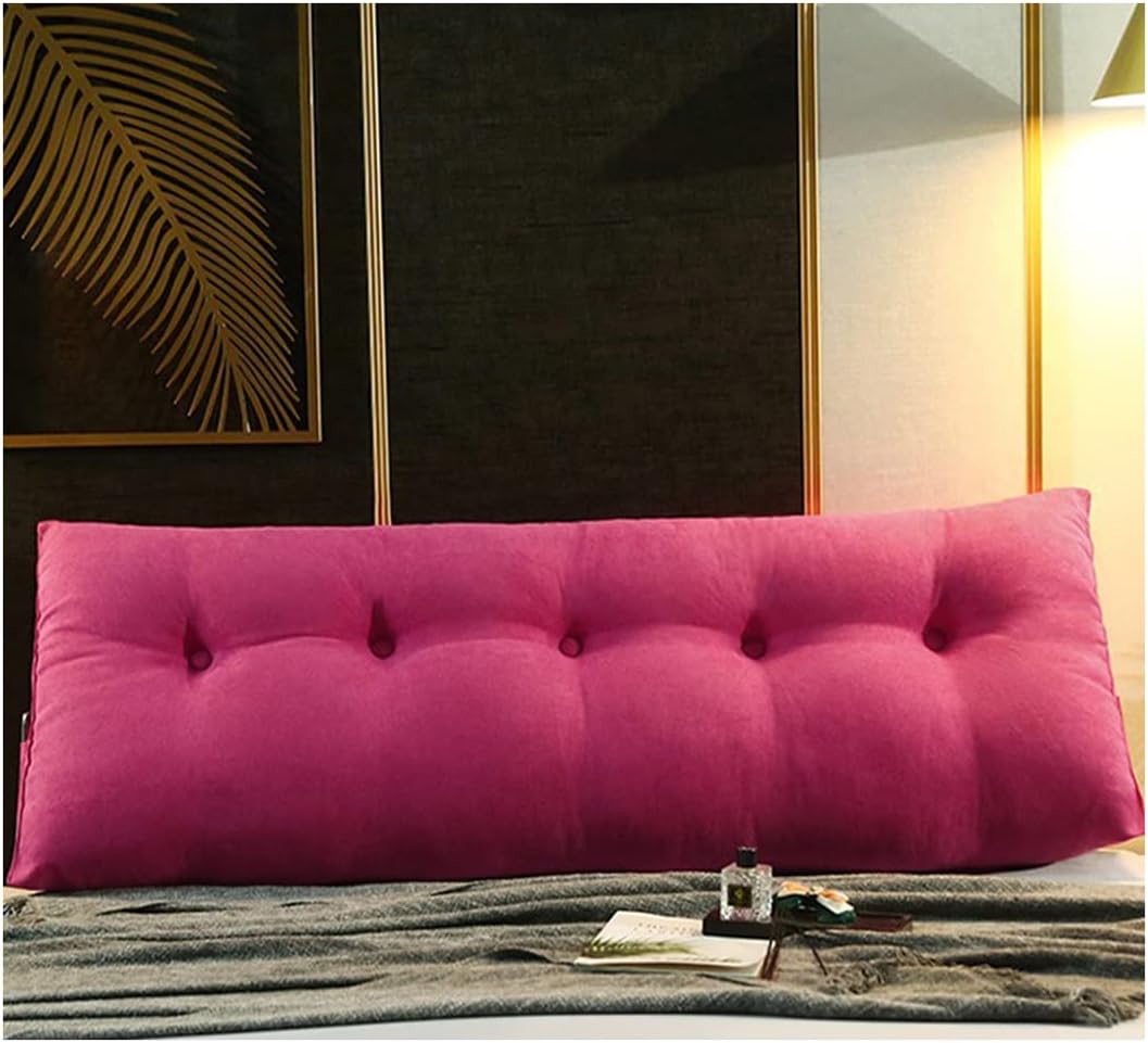 Reading Wedge Pillow Headboard Cushion Removable Triangle Waist Cushions, for Sofa Bed Office Chair Rest Pad, Microfiber Reading Pillows,D,80x50x20cm
