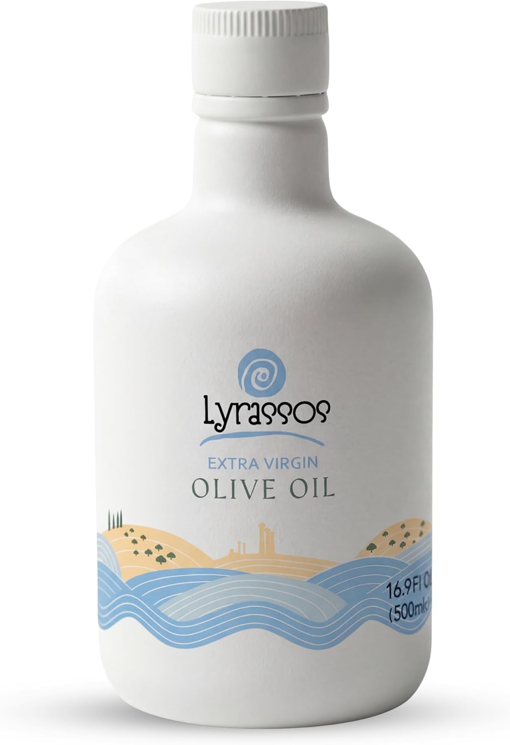 LYRASSOS Extra Virgin Olive Oil 500ml (16.9 fl oz) | High Polyphenol EVOO, Cold Pressed, Early Harvest, Rich Flavor