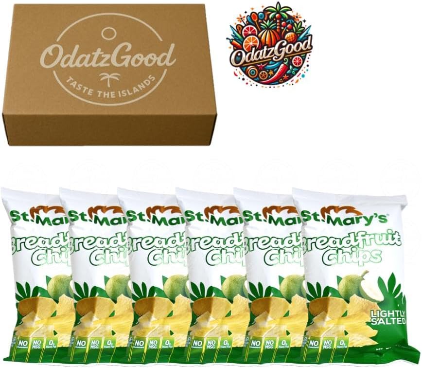 St. Mary’s BreadFruit Chips 1.7oz (50g) 6-Pack – Curated & Packaged by ODatzGood