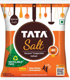 Tata Salt, 1 kg - (1000 grams pack) - 35.27 oz - India - Vacuum evaporated iodised salt - Vegetarian