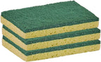 Scrubee Heavy Duty Scrub Sponge with Scouring Pad, Kitchen Dishwashing, Sink, Pot and Frying Pan Cellulose Scrubber Sponge Non Scratch. by Superio… (6" 3 Pack)