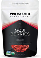 Terrasoul Superfoods Organic Goji Berries, 16 Oz - Large Size | Chewy Texture | Premium Quality | Lab-Tested