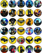 30 x Edible Cupcake Toppers Themed ofKnight of Shadows Hero Collection of Edible Cake Decorations | Uncut Edible on Wafer Sheet