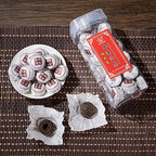 HUAYING Pu-erh Tea, Ripe Puerh Mini Tea Cake with Glutinous Rice Fragrant, Loose Leaf Tea (8.47 Ounce/240g)