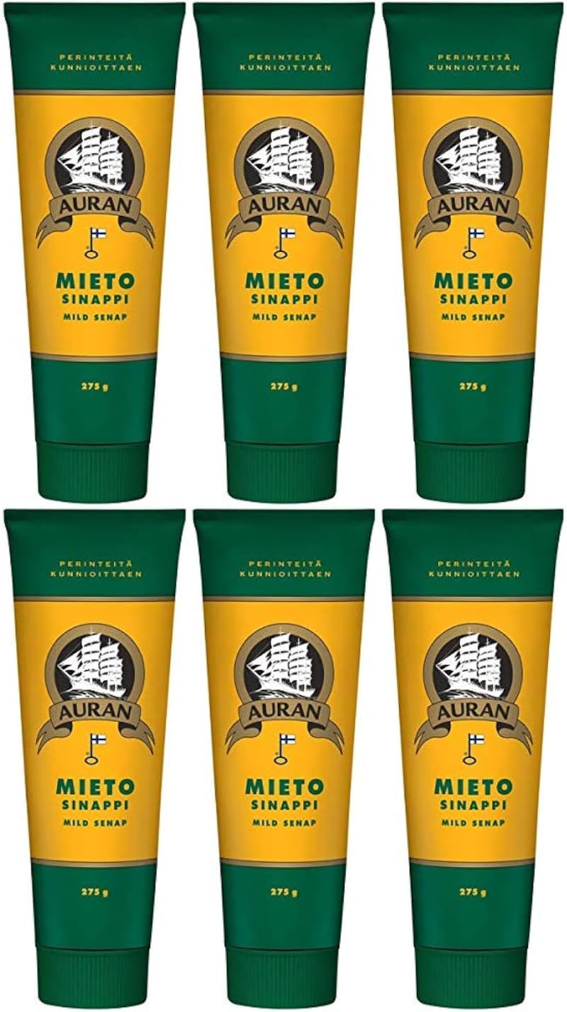 AURAN ISO Mustard mild mieto 275g SET OF SIX (6)