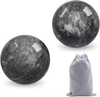 Coolrunner 2'' Marble Dark Grey Baoding Balls Chinese Health Stress Relieve Hand Exercise Hand Massage Hand Balls