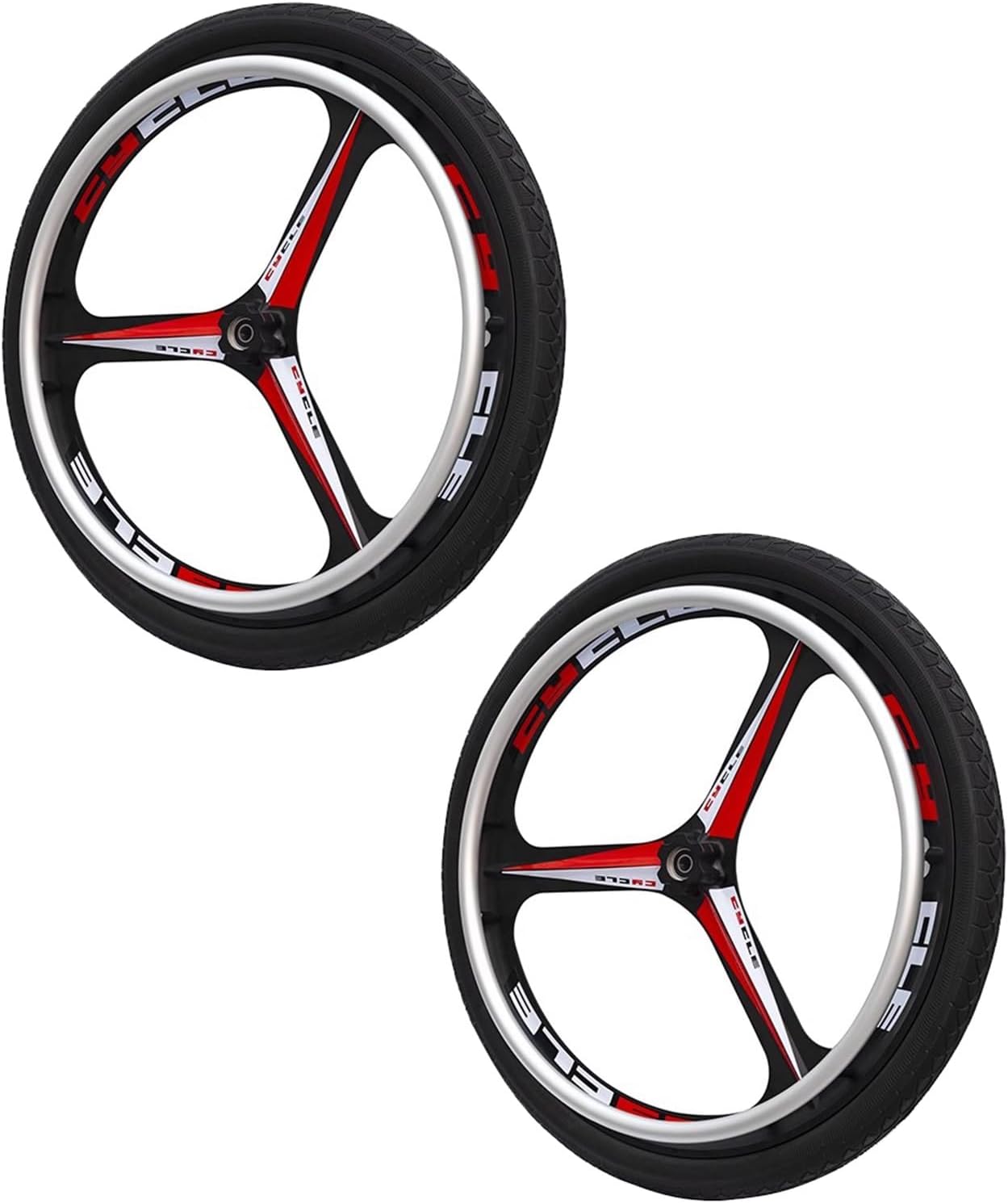 24 Inch Sports Wheelchair Rear Wheel, 24x1.75 Pneumatic Tire, Magnesium Alloy Wheel Hub, Wheelchair Replacement Wheel, Bearing: 12.7mm