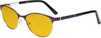Eyekepper Ladies Computer Glasses - Semi Rimless Blue Light Blocking Eyeglasses Women- UV420 Protection Filter Cateye Eyewear