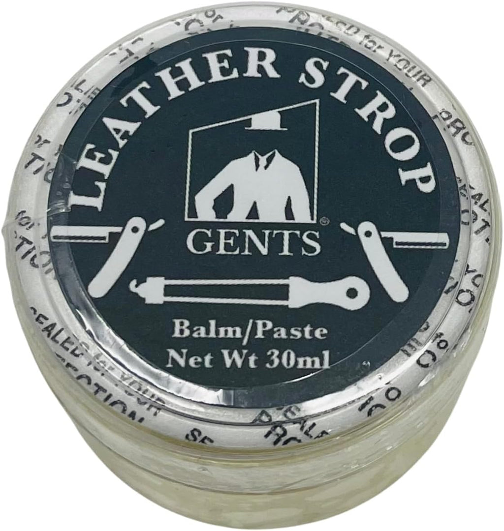 GENTS Leather Strop Conditioning Paste – 30ml Leather Balm for Razor Strops – Softens, Protects & Restores Leather – Maintain Straight Razor Strops, Belts & Leather Tools