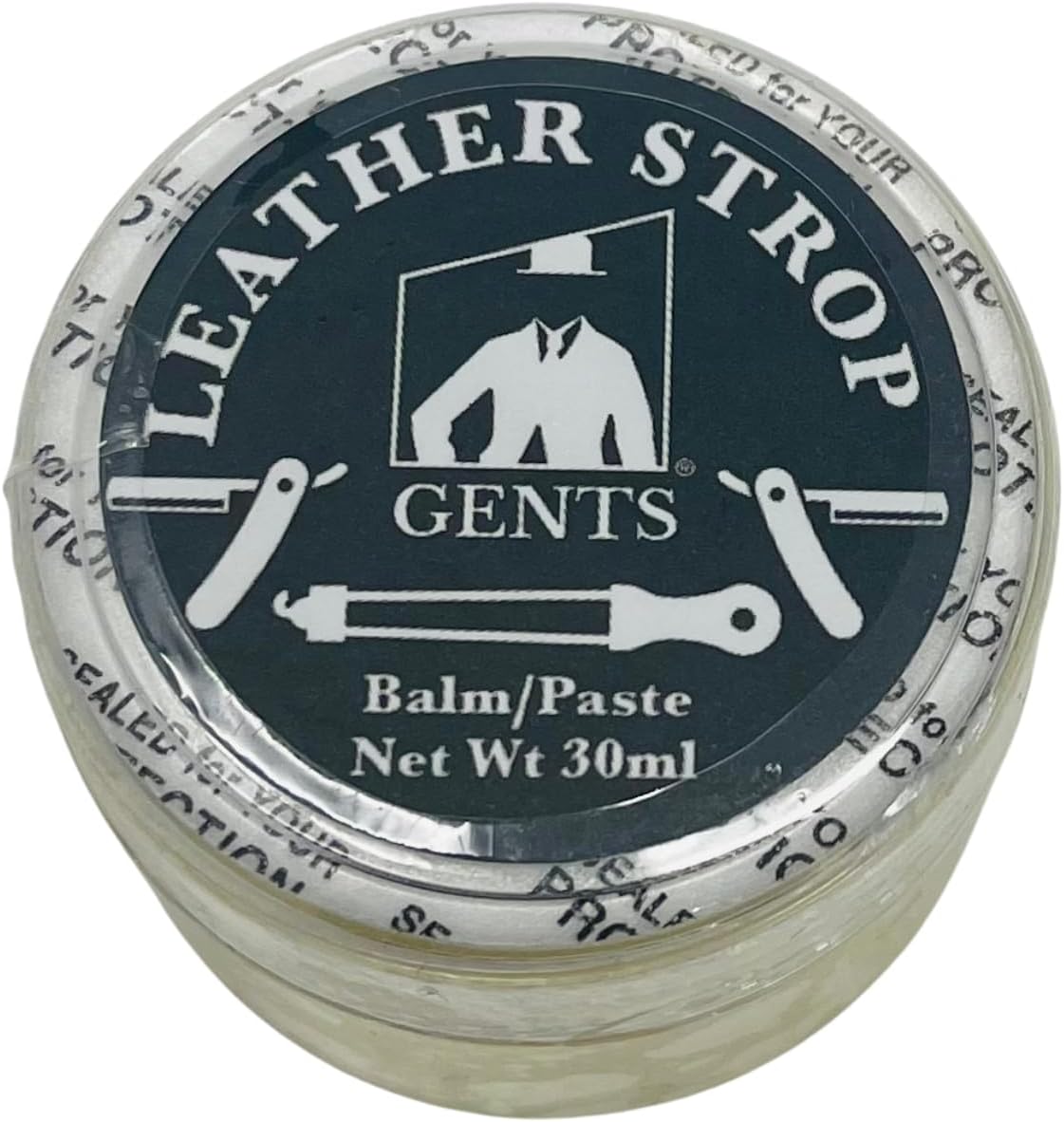 GENTS Leather Strop Conditioning Paste – 30ml Leather Balm for Razor Strops – Softens, Protects & Restores Leather – Maintain Straight Razor Strops, Belts & Leather Tools