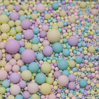 Zali Edible Pearl Sprinkles - 26 Styles Mixed Size Round Baking Decorations for Cakes, Cupcakes, Cookies, Donuts & Ice Cream | Food Grade Edible Pearl Cake Toppers