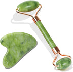 BAIMEI IcyMe Jade Face Roller & Gua Sha, Facial Beauty Skin Care Tools, Self Care Gift for Men Women, Massager for Face, Eyes, Neck, Relieve Fine Lines and Wrinkles - Green