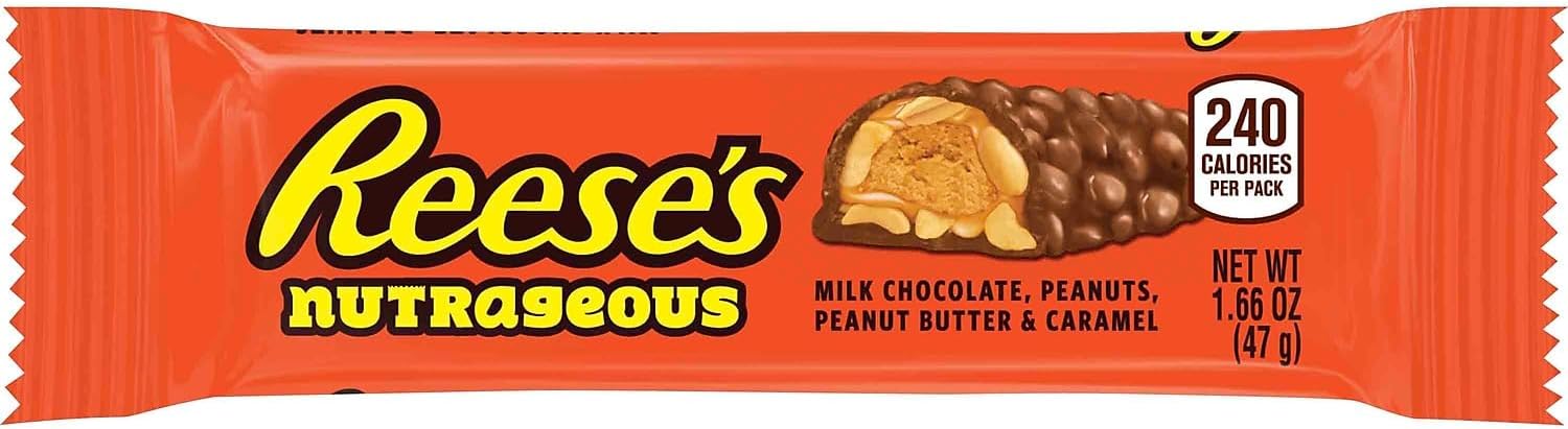 Reese's Nutrageous Bar, 1.66 oz., 18/Box (HEC10930)