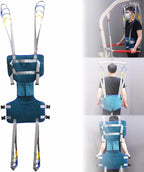 Medical Lift Equipment,Full Body Walking Standing Aids,Patient Lift Sling with Four Point Support,Full Body Transfer Belt Strap Patient Hoist Sling,for Leg Lumbar Relief Trainer,Adjustable Wai