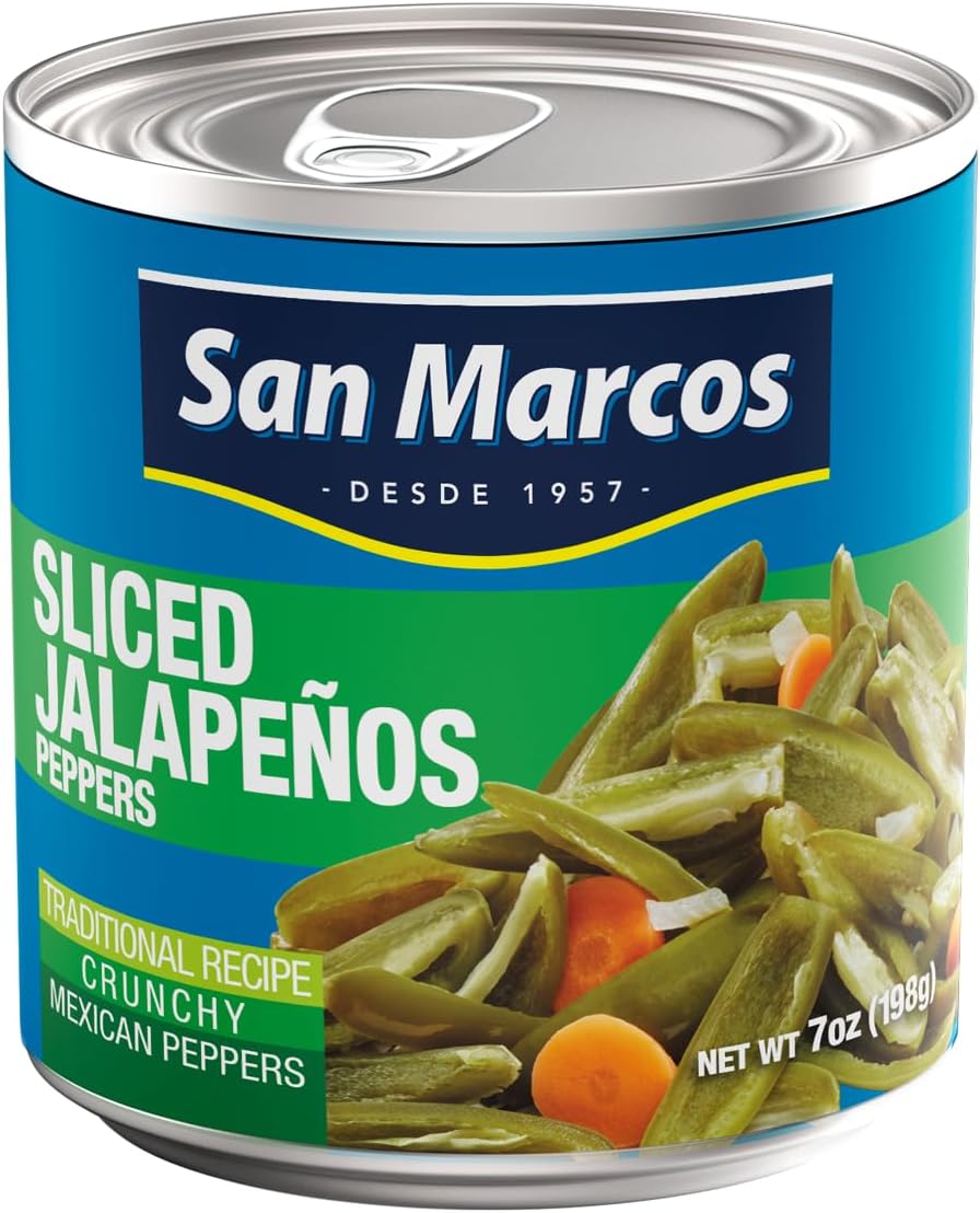 San Marcos Sliced Jalapeno Peppers, 7 Ounce