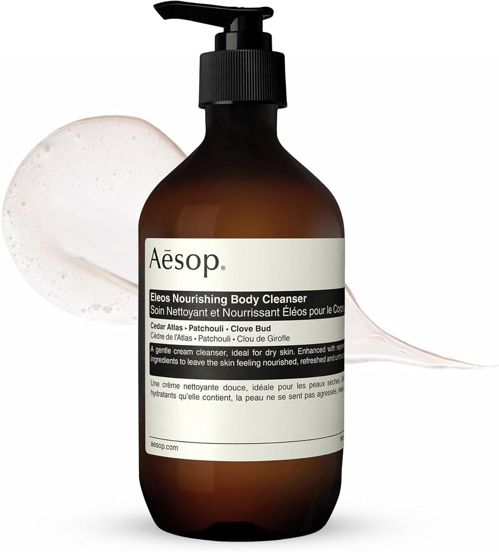 Aesop Eleos Nourishing Body Cleanser | Moisturizing Body Wash for Dry, Dehydrated Skin | Made with Shea Butter & Lavender Oil | 500 mL / 16.9 oz