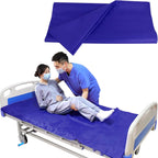 YHK Tubular Slide Sheet for Patient Transfer, Sliding Draw Sheets to Assist Moving Elderly,Slides for Cars, Hospital Bed, Home Care(Blue, 39"x79"(100x200cm)