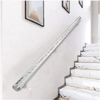 Modern Acrylic Handrail for Stairs - Wall-Mounted Crystal Shape Railing, Non-Slip Clear Bubble Grab Bar for Dance Studios and Villas
