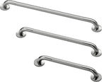 Commercial Grab Bar Bundle - ADA Compliance - Handicap Grab Bars with Knurled Grip for Restrooms, Stainless Steel - 1.5" Diameter - 18", 36", 42" - Pack of 3