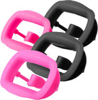 LA MIERE 4Pcs Autoclavable Silicone Mouth Opener, Dental Cheek Retractor, Intraoral Lip Retractor (2Pink+2Black)