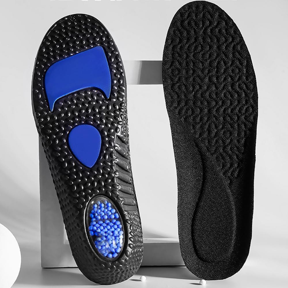 1 Pair EVA Sports Insoles Arch Support Running Shock-Absorption Shoe Pads Foot Care Soft Cushions Inserts Orthopedic Insole EU45-46