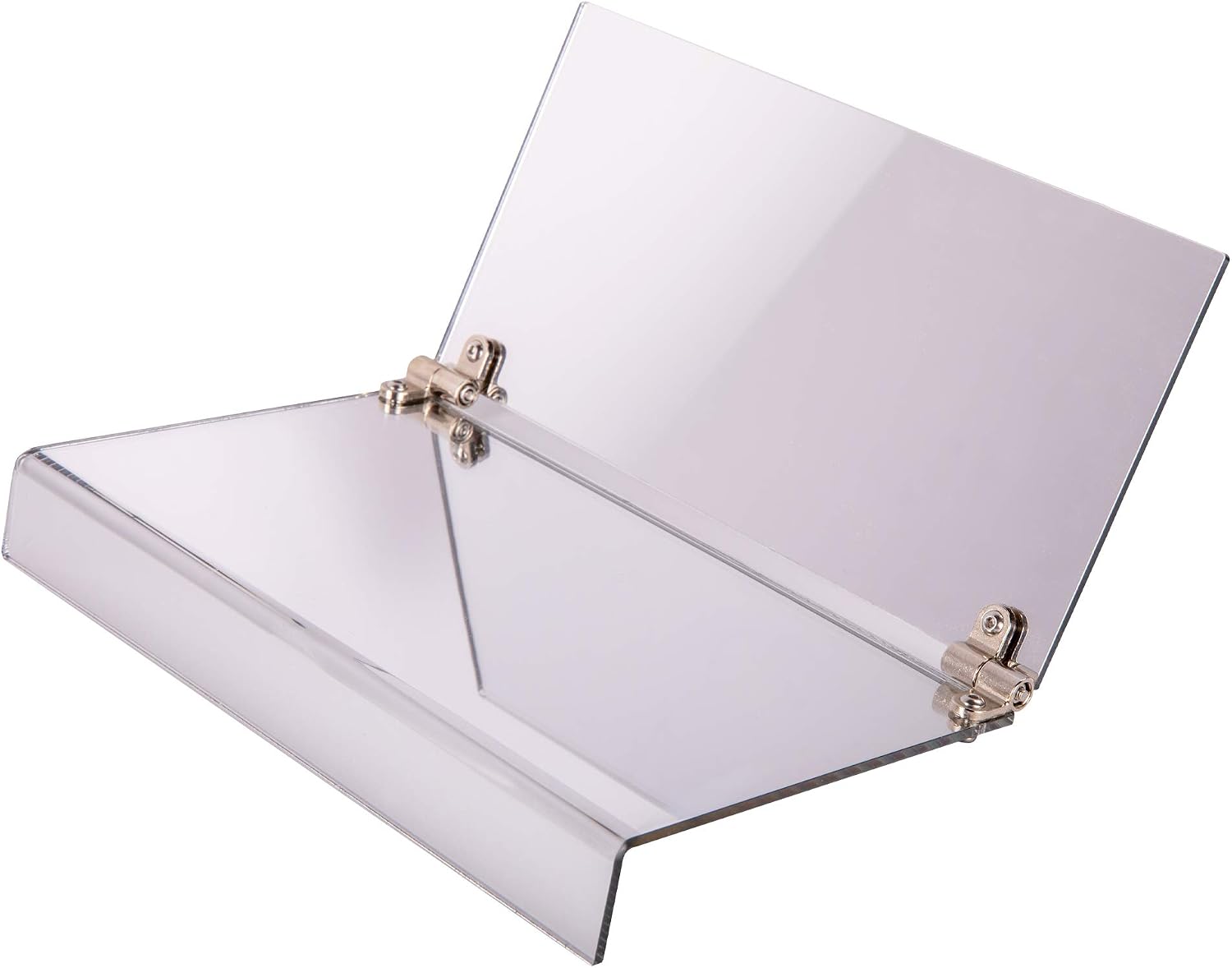 EarthLite Adjustable Face Down Mirror - Supports Vitrectomy, Retinal Detachment & Macular Hole Recovery, Silver, Standard,4" L x 8" W