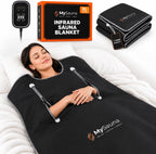 MySauna XL Infrared Sauna Blanket | Fits Him & Her | Fast Sweat, Sauna Bag Reaches 176°F | At-Home Sauna Blanket for Detox & Relaxation | Size 6.2 x 3 ft | Includes Carry Bag & Upgraded Control Panel
