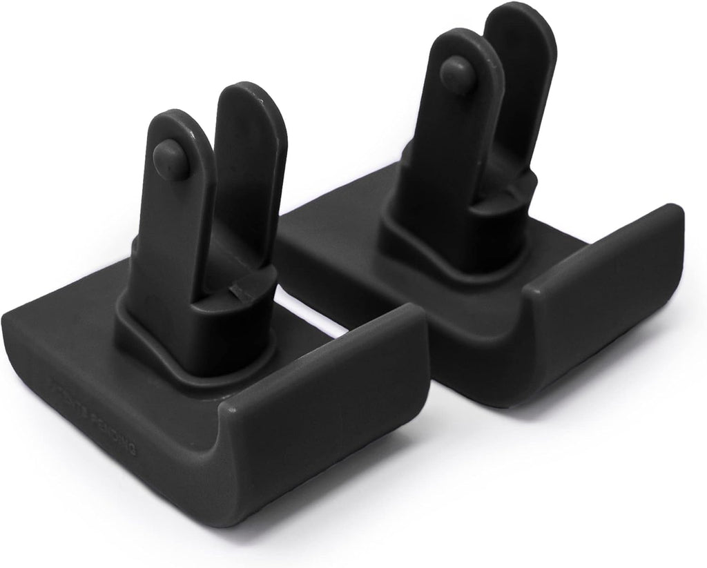 Top Glides 'Click & Go' Ski Glides for Stander EZ Fold-N-Go Travel Walker and Able Life Space Saver Walker (Black)