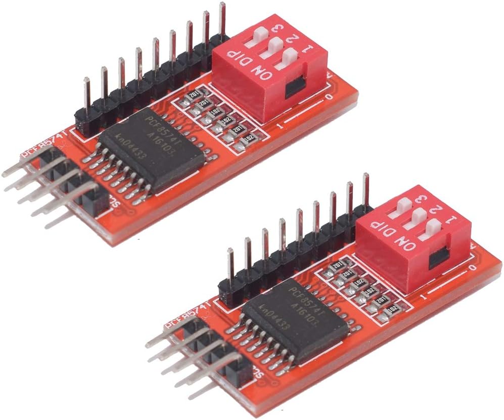 HiLetgo 2pcs PCF8574 PCF8574T IO Expansion Board I/O Expander I2C Evaluation Develop Module
