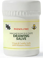 No-Stink, S+P Magnesium Sulfate Paste -Drawing Ointment, Boils, Cysts, Splinters, Abscesses, ingrowing Hair. Made with Natural Ingredients,- Phenol-Free, Family-Friendly (50g)
