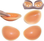 Majurphy Sticky Silicone Bra Inserts Pads,Breast Enhancer Push Up Bra Inserts,Chicken Cutlets Bra Insert, Bra Padding Insert