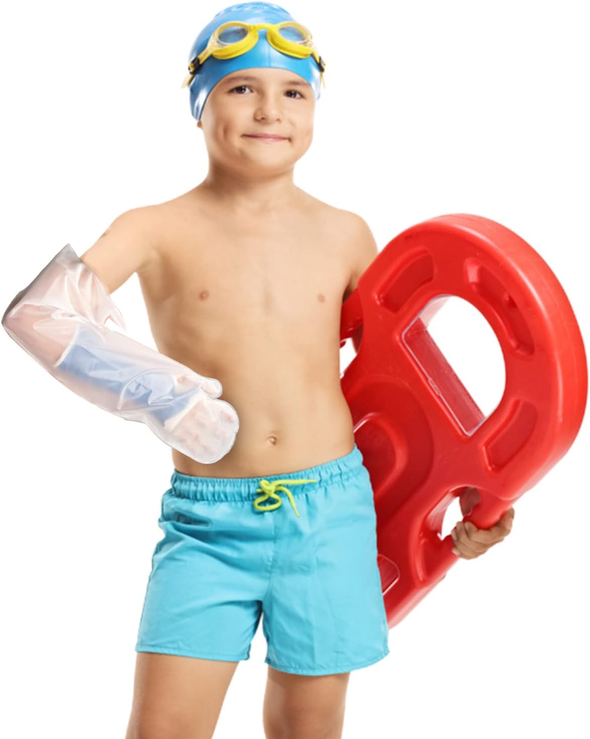 Reusable Waterproof Cast Cover for Child Small Full Arm (A26) - Pool, Shower, & Bath Safe, Skin-Friendly Bandage Protector for Hand, Wrist, Elbow & Arm - Made in USA