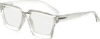 Eyekepper Multifocus Progressive Computer Readers Women - Noline Trifocal Reading Glasses Blue Light Filter Oversize Frame (Transparent)